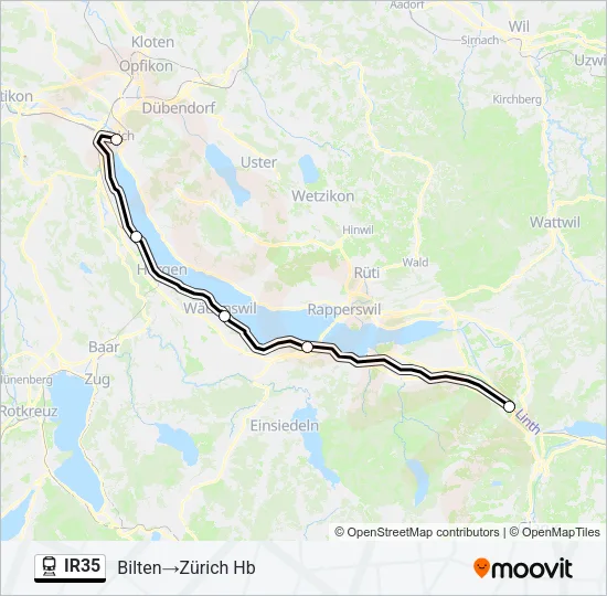 IR35 Train Line Map