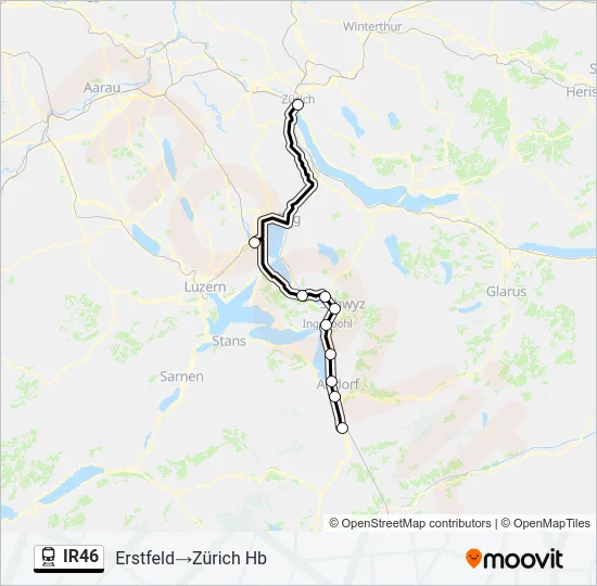 IR46 Train Line Map