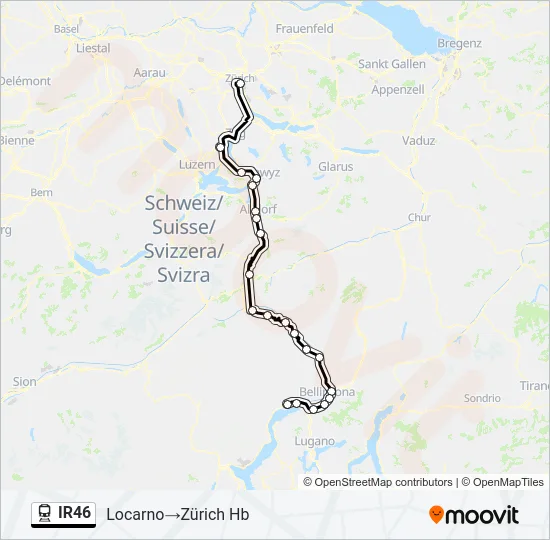 IR46 Train Line Map
