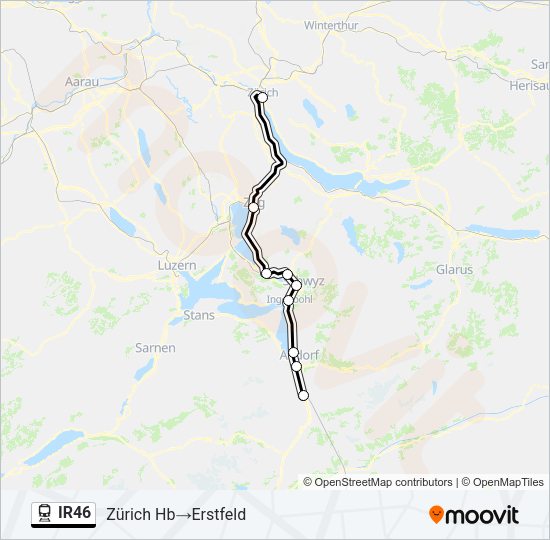 IR46 Train Line Map