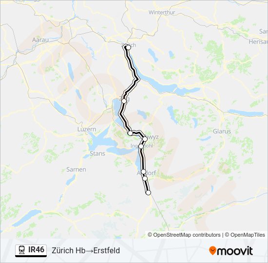 IR46 Train Line Map