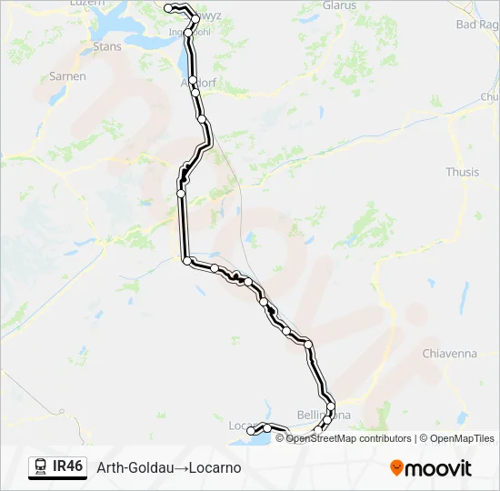 IR46 Train Line Map