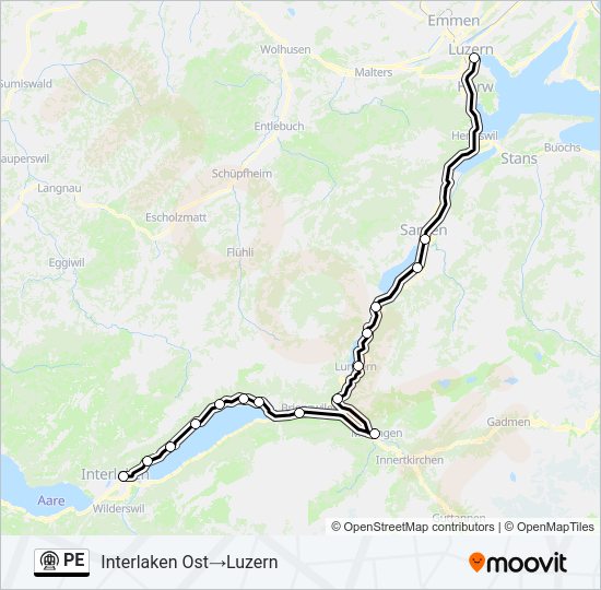 PE Metro Line Map