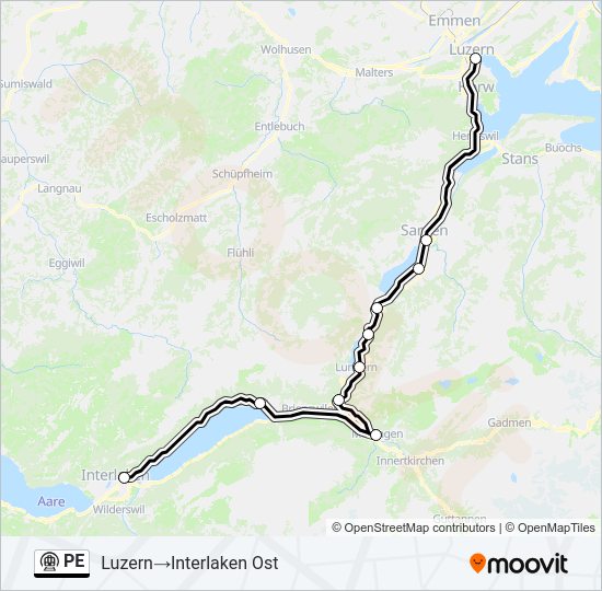 PE Metro Line Map
