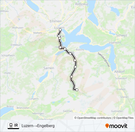 IR Train Line Map