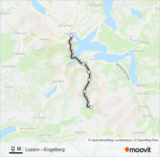 IR Train Line Map