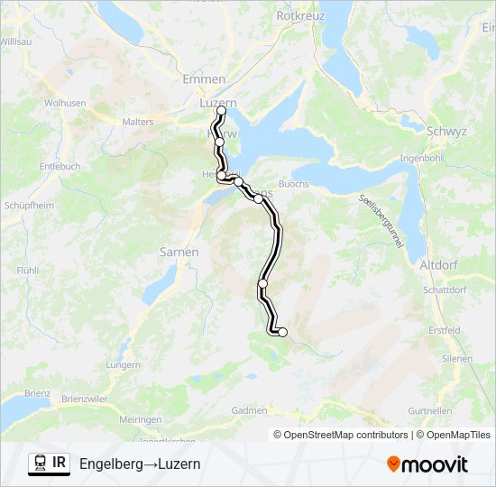 IR Train Line Map