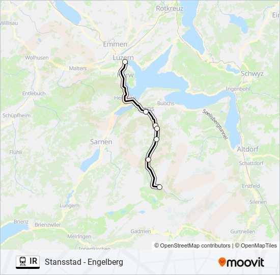 IR train Line Map