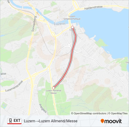 EXT Train Line Map