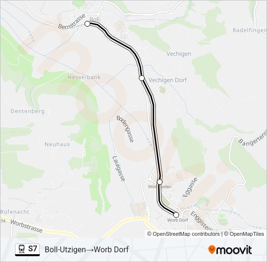 S7 Train Line Map
