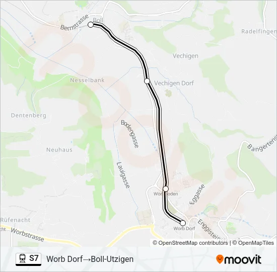 S7 Train Line Map
