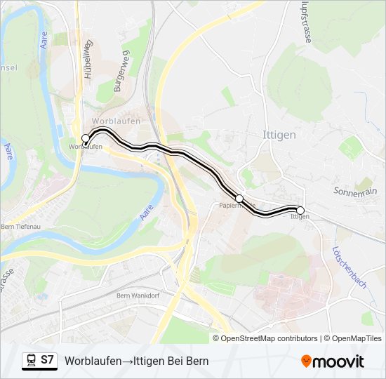 S7 Train Line Map