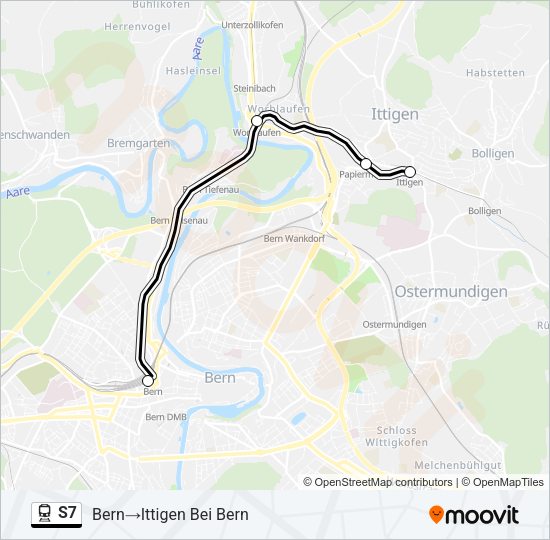 S7 Train Line Map