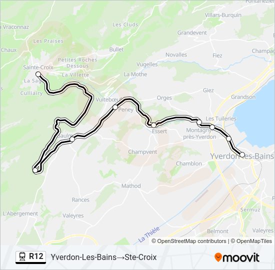 R12 Train Line Map