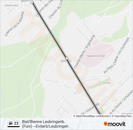 23 Funicular Line Map