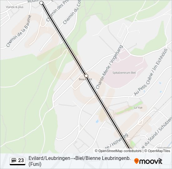23 Funicular Line Map