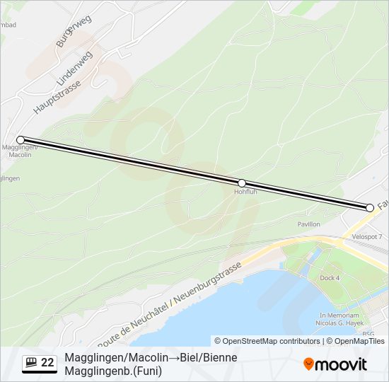 22 Funicular Line Map