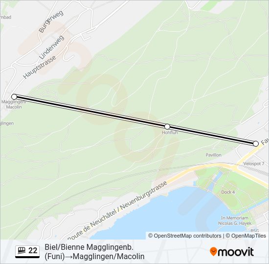 22 Funicular Line Map
