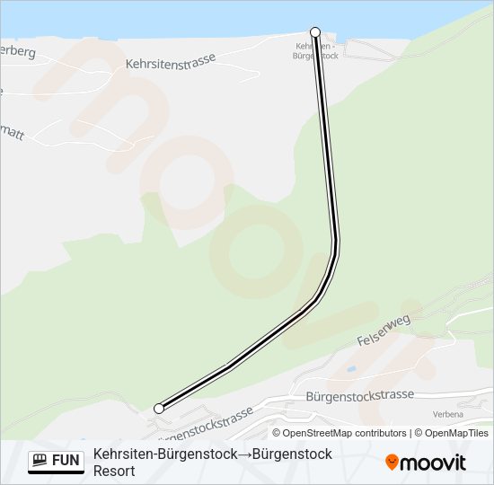 FUN Funicular Line Map