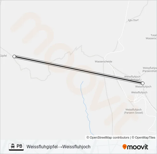 PB Cable Car Line Map