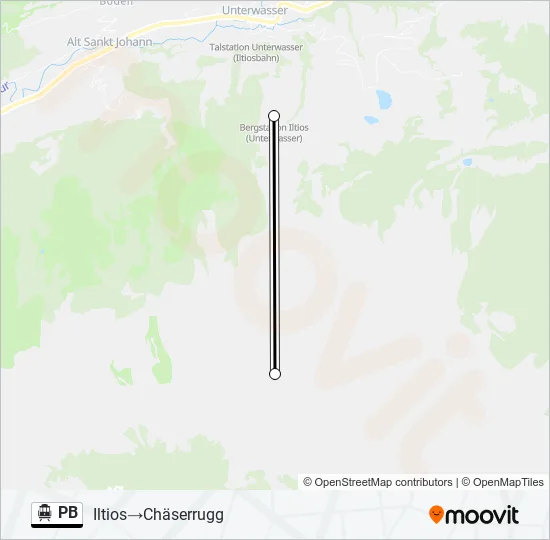 PB Cable Car Line Map