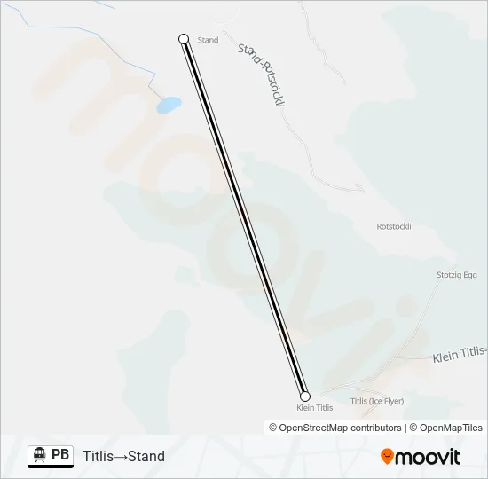 PB Cable Car Line Map