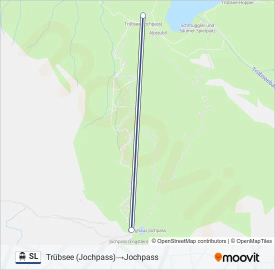 SL Cable Car Line Map