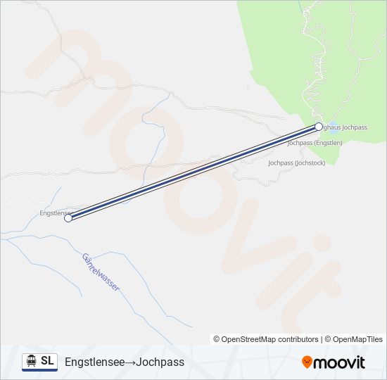 Plan de la ligne SL de téléphérique