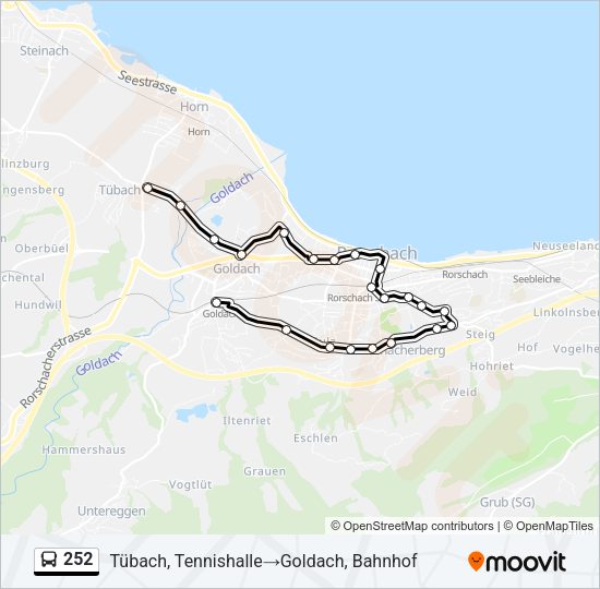 252 Bus Line Map