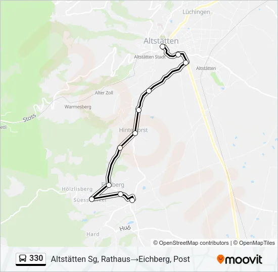 330 Bus Line Map