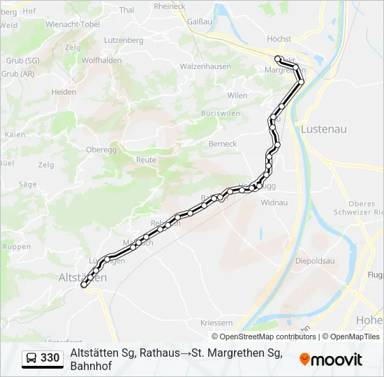330 Bus Line Map