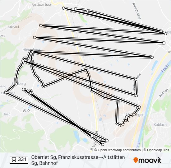 331 Bus Line Map