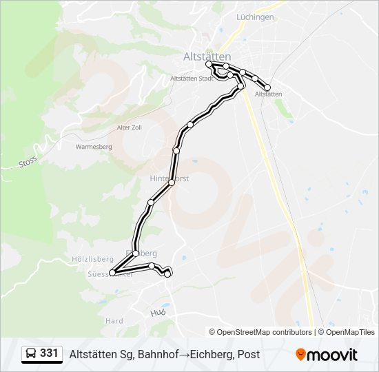 331 Bus Line Map