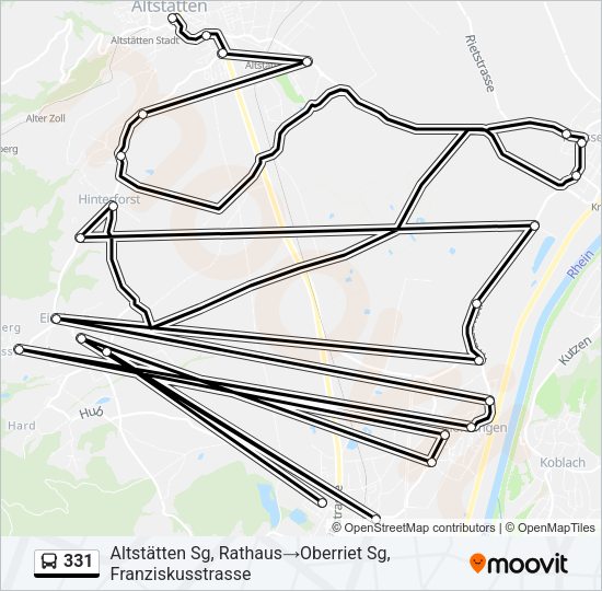 331 Bus Line Map