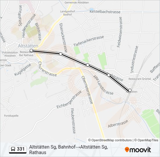 331 Bus Line Map