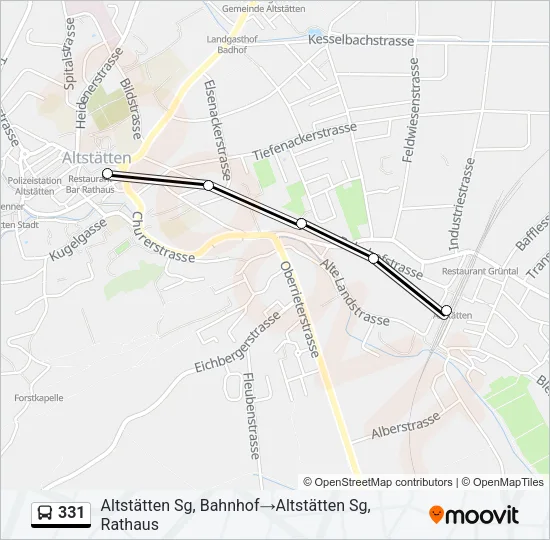 331 Bus Line Map