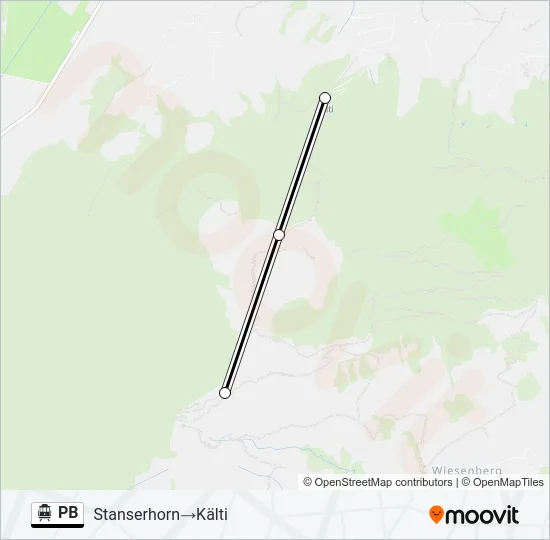 PB Cable Car Line Map