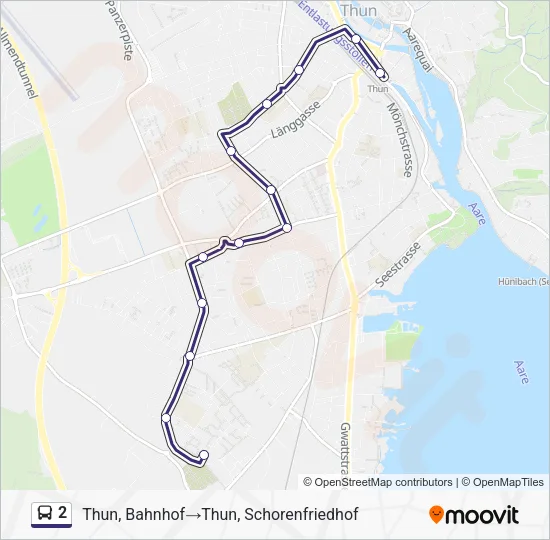 2 Bus Line Map