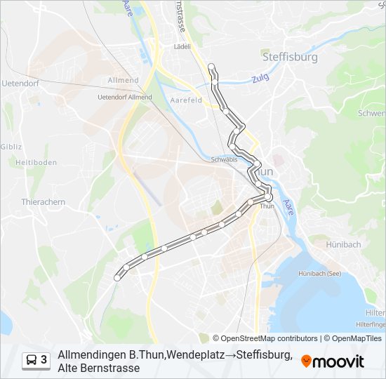 3 Bus Line Map