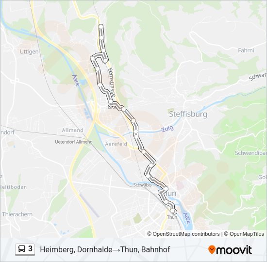 3 Bus Line Map