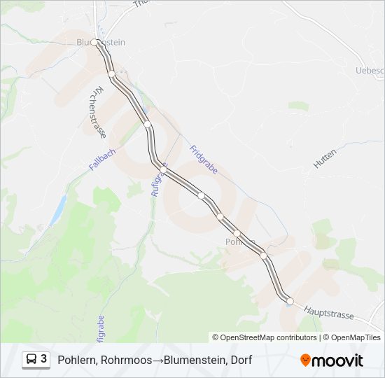 3 Bus Line Map