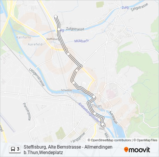 3 bus Line Map