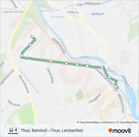 4 Bus Line Map