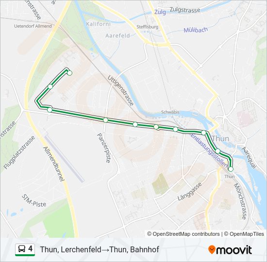 4 bus Line Map