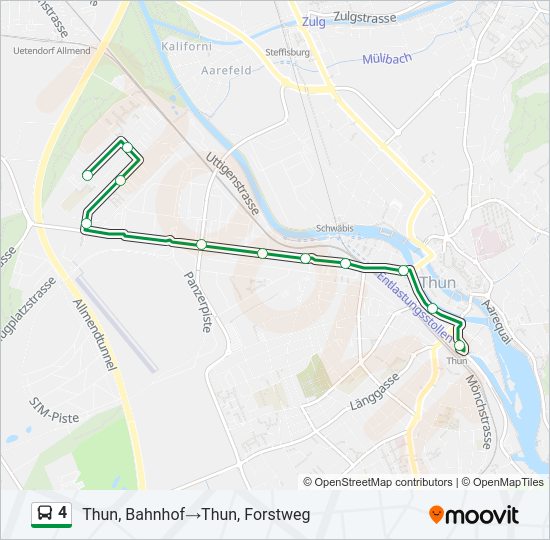 4 Bus Line Map