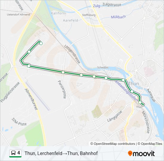 4 Bus Line Map