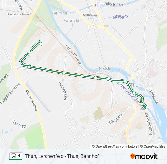 4 bus Line Map