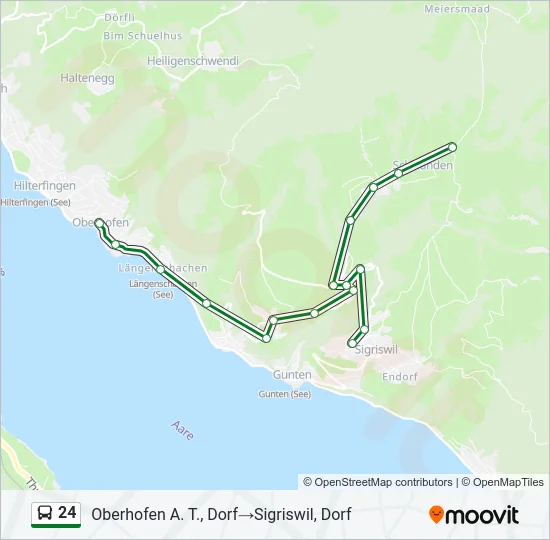 24 Bus Line Map