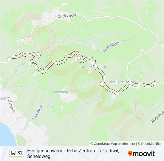 32 Bus Line Map