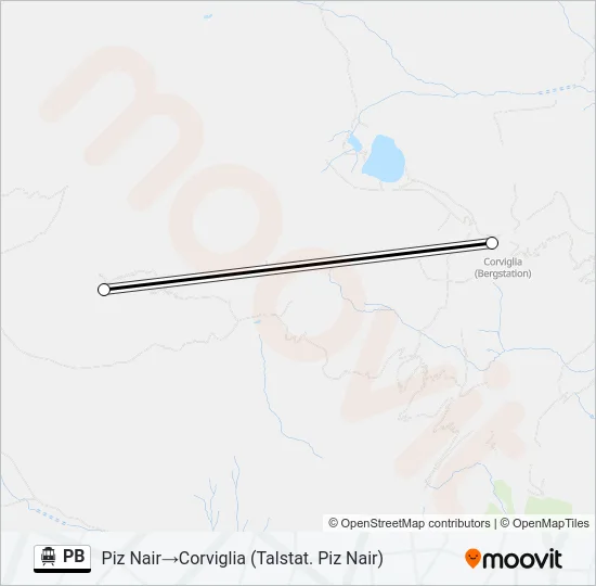 PB Cable Car Line Map